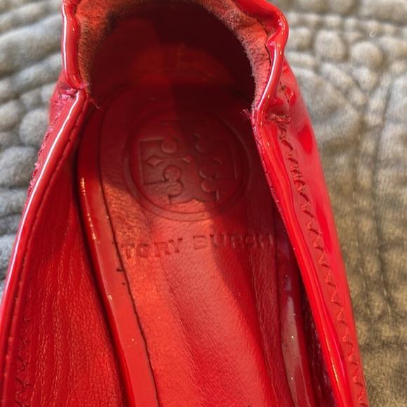 Tory Burch Red Patent Flats - Picture 5 of 5